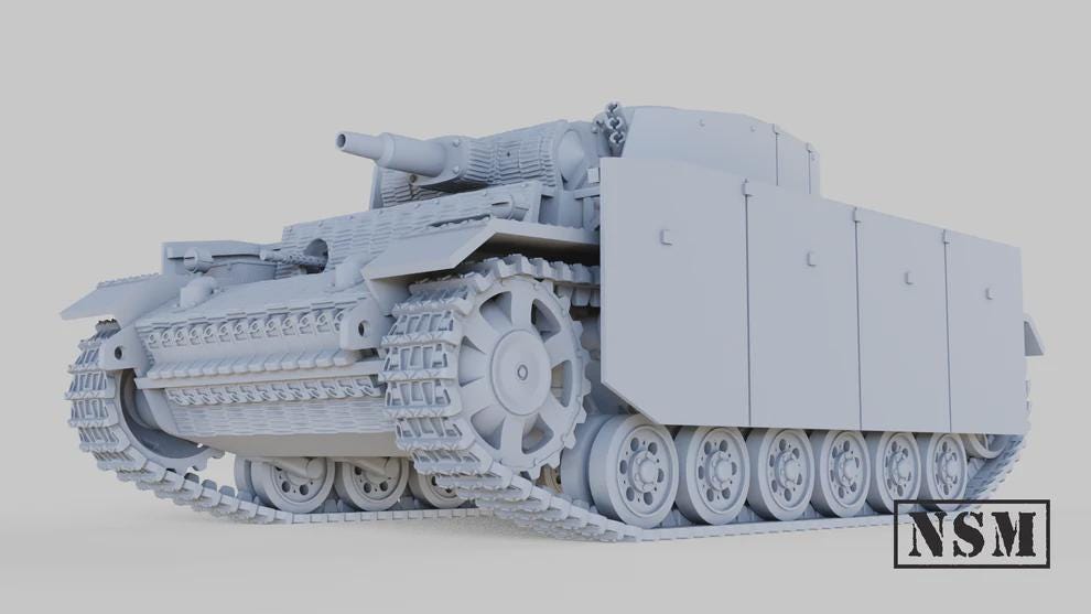 WWII German Panzer III Ausf N Various Scales Historical Wargaming (US tariffs are pre-paid by us)