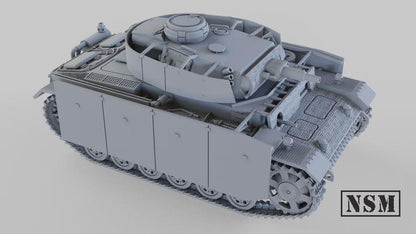 WWII German Panzer III Ausf N Various Scales Historical Wargaming (US tariffs are pre-paid by us)