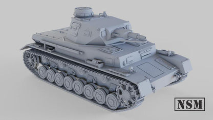 WWII German Panzer IV Ausf B/C Various Scales Historical Wargaming (US tariffs are pre-paid by us)