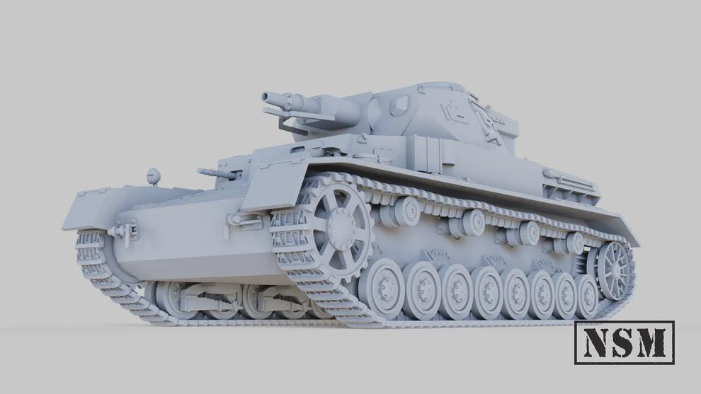 WWII German Panzer IV Ausf E Various Scales Historical Wargaming (US tariffs are pre-paid by us)