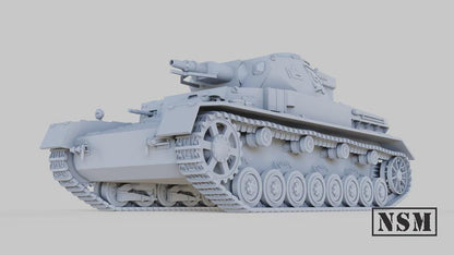 WWII German Panzer IV Ausf E Various Scales Historical Wargaming (US tariffs are pre-paid by us)