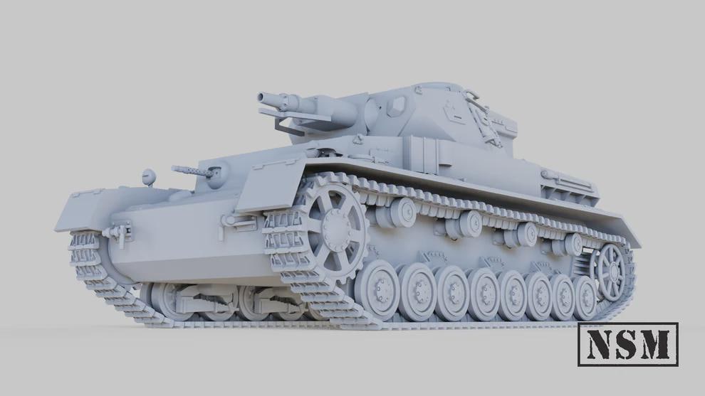 WWII German Panzer IV Ausf F Various Scales Historical Wargaming (US tariffs are pre-paid by us)