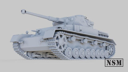 WWII German Panzer IV Ausf F2 Various Scales Historical Wargaming (US tariffs are pre-paid by us)