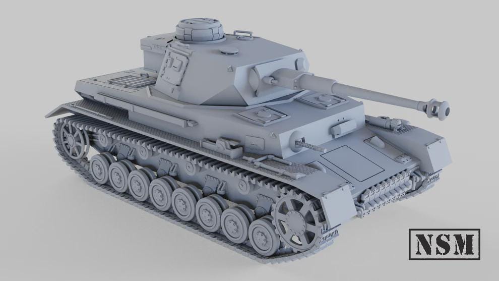 WWII German Panzer IV Ausf G Various Scales Historical Wargaming (US tariffs are pre-paid by us)