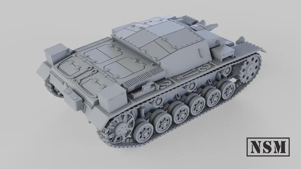 WWII German Stug III Ausf A Assault Gun Various Scales Historical Wargaming (US tariffs are pre-paid by us)