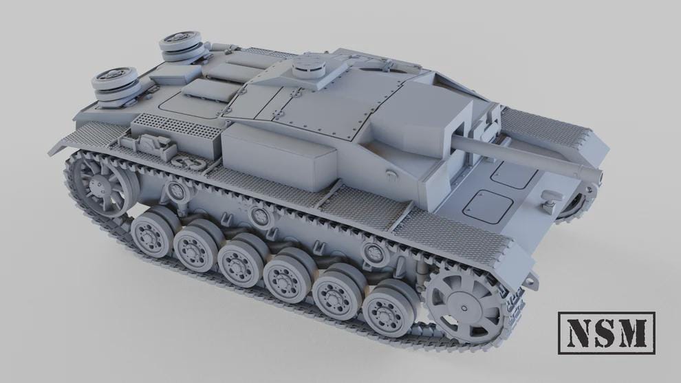 WWII German Stug III Flammenwerfer Assault Gun Various Scales Historical Wargaming (US tariffs are pre-paid by us)