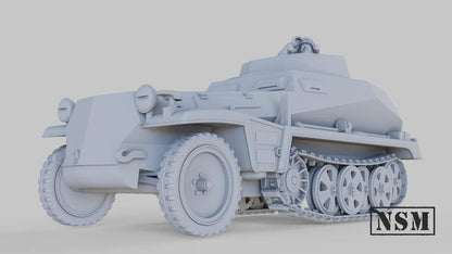 WWII German Sd.Kfz 250/4 with Crew (1 model) Various Scales Historical Wargaming (US tariffs are pre-paid by us)