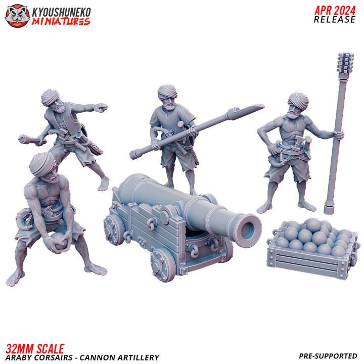 Araby Corsairs Cannon Artillery Various Scales Historical Wargaming (US tariffs are pre-paid by us)