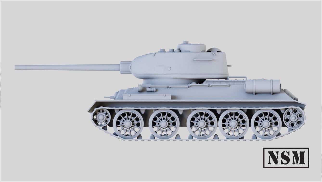 WWII Soviet or Finnish T34-85 Tank Various Scales Historical Wargaming (US tariffs are pre-paid by us)