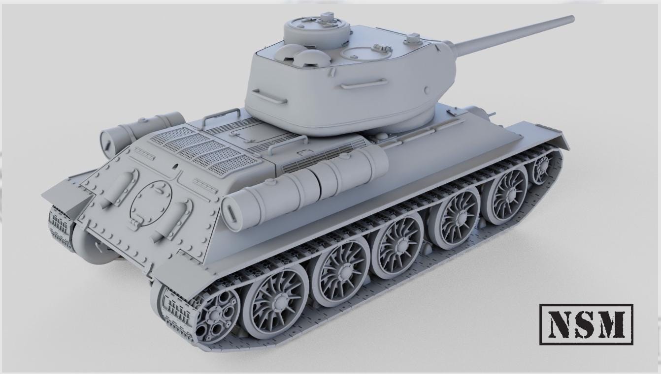 WWII Soviet or Finnish T34-85 Tank Various Scales Historical Wargaming (US tariffs are pre-paid by us)