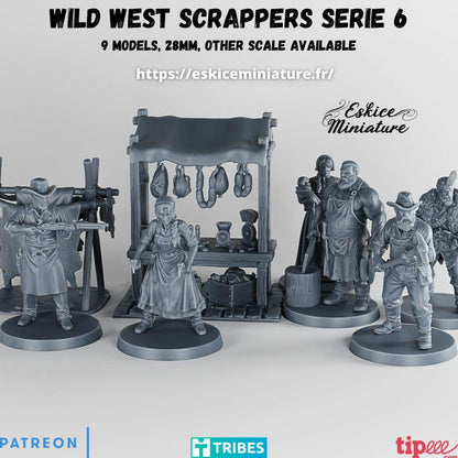 Wild West Civilians Set 2 (9 models) Various Scales Historical Wargaming (US tariffs are pre-paid by us)