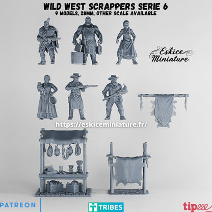 Wild West Civilians Set 2 (9 models) Various Scales Historical Wargaming (US tariffs are pre-paid by us)