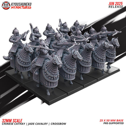 Ancient Chinese Cathay Jade Warriors Crossbowmen Cavalry (10 models) Various Scales Historical Wargaming (US tariffs are pre-paid by us)