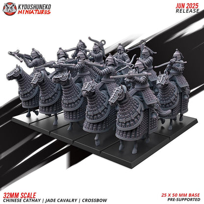 Ancient Chinese Cathay Jade Warriors Crossbowmen Cavalry (10 models) Various Scales Historical Wargaming (US tariffs are pre-paid by us)