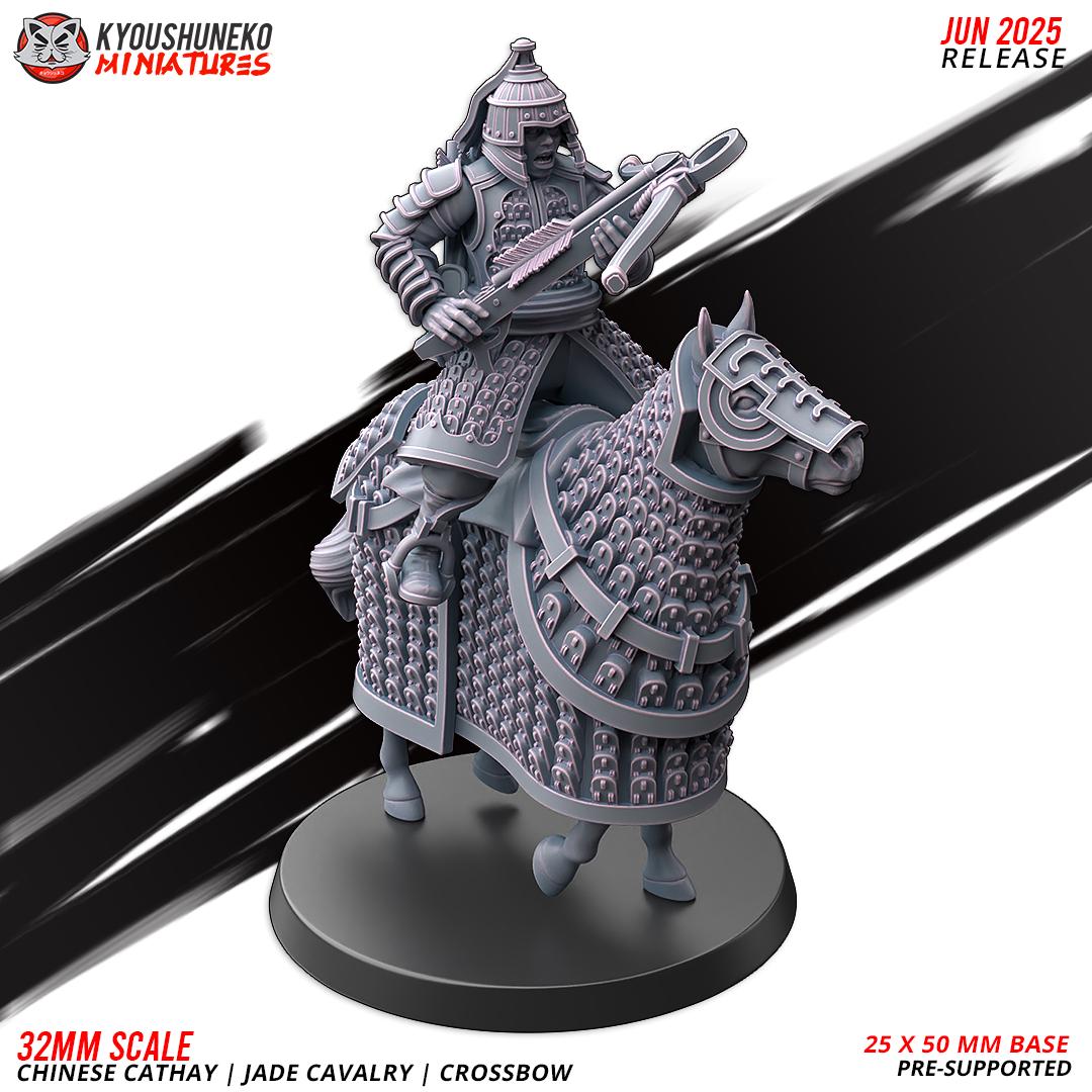 Ancient Chinese Cathay Jade Warriors Crossbowmen Cavalry (10 models) Various Scales Historical Wargaming (US tariffs are pre-paid by us)