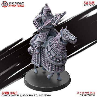 Ancient Chinese Cathay Jade Warriors Crossbowmen Cavalry (10 models) Various Scales Historical Wargaming (US tariffs are pre-paid by us)