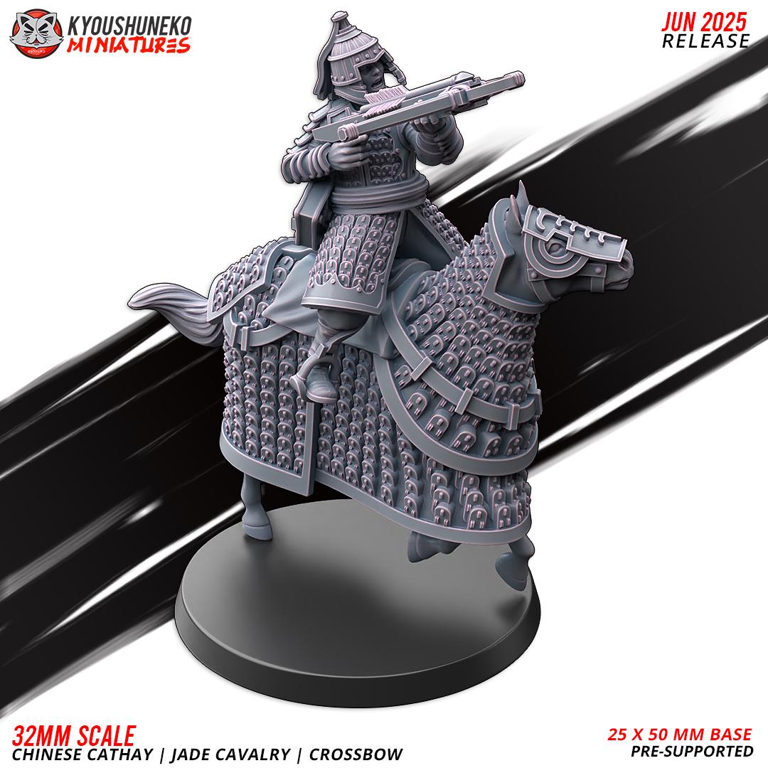 Ancient Chinese Cathay Jade Warriors Crossbowmen Cavalry (10 models) Various Scales Historical Wargaming (US tariffs are pre-paid by us)