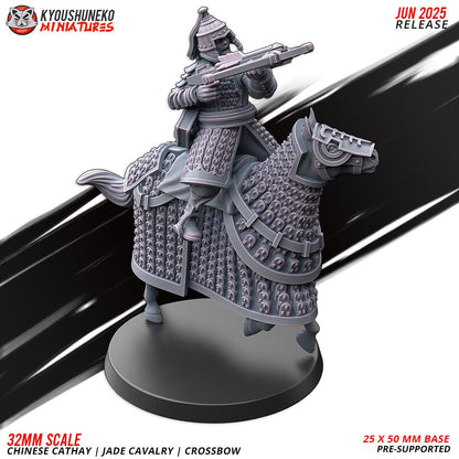 Ancient Chinese Cathay Jade Warriors Crossbowmen Cavalry (10 models) Various Scales Historical Wargaming (US tariffs are pre-paid by us)