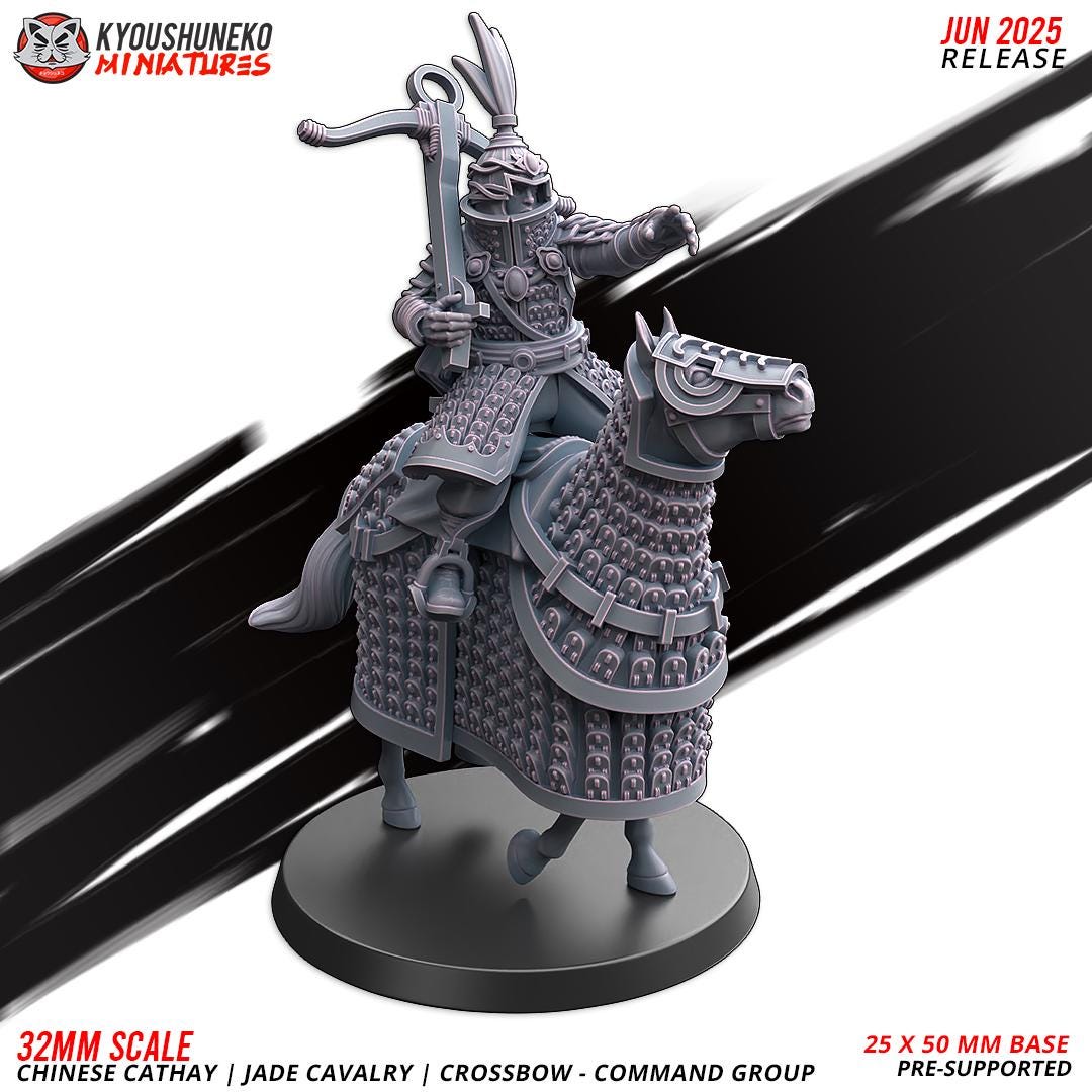 Ancient Chinese Cathay Jade Warriors Crossbowmen Cavalry (10 models) Various Scales Historical Wargaming (US tariffs are pre-paid by us)