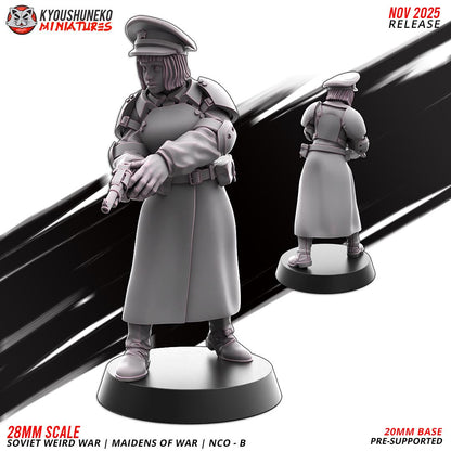 Weird War Soviet War Maidens NCO Set (2 models) Various Scales Sf Wargaming (US tariffs are pre-paid by us)