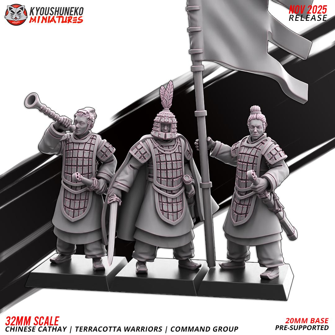 Ancient Chinese Cathay Terracotta Warriors Polearm Unit (10 models) Various Scales Historical Wargaming (US tariffs are pre-paid by us)