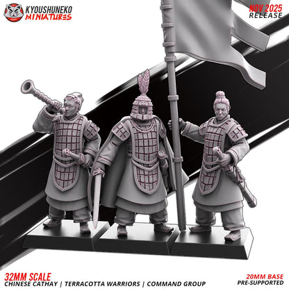 Ancient Chinese Cathay Terracotta Warriors Polearm Unit (10 models) Various Scales Historical Wargaming (US tariffs are pre-paid by us)