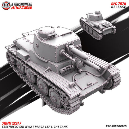 WWII Czechoslovak Praga LTP Light Tank Various Scales Historical Wargaming (US tariffs are pre-paid by us)