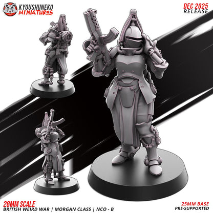 Weird War Commonwealth Morgan Class NCO (2 models) Various Scales Sf Wargaming (US tariffs are pre-paid by us)