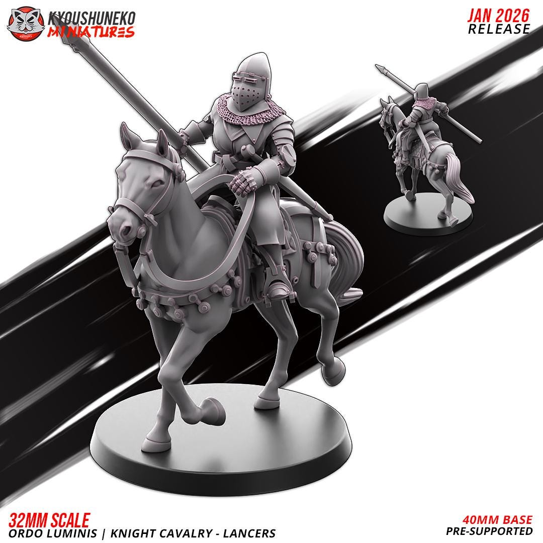 Ancient Chinese Cathay Ordo Luminis Knights Lancers (10 models) Crew Various Scales Historical Wargaming (US tariffs are pre-paid by us)