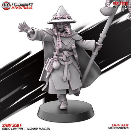 Ancient Chinese Cathay Ordo Luminis Wizard Maiden (1 model) Various Scales (US tariffs are pre-paid by us)