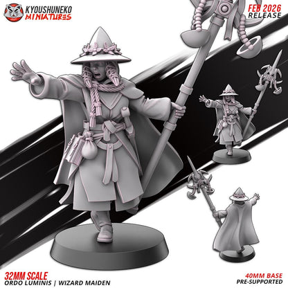 Ancient Chinese Cathay Ordo Luminis Wizard Maiden (1 model) Various Scales (US tariffs are pre-paid by us)