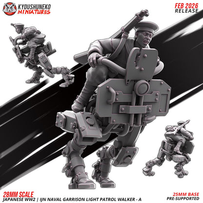 Weird War Japanese Navy Light Patrol Walker Set (2 Models) Various Scales Historical Wargaming (US tariffs are pre-paid by us)