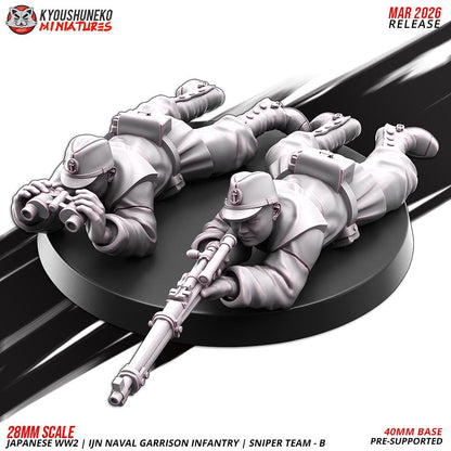 WWII Japanese Navy Garrison Flamethrower Team (2 Models) Various Scales Historical Wargaming (US tariffs are pre-paid by us)