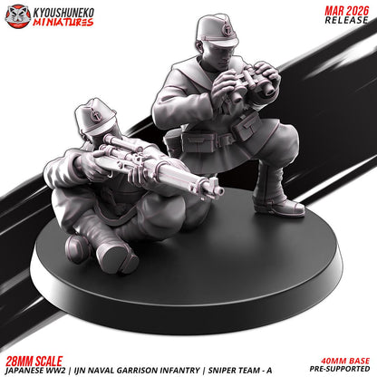 WWII Japanese Navy Garrison Flamethrower Team (2 Models) Various Scales Historical Wargaming (US tariffs are pre-paid by us)