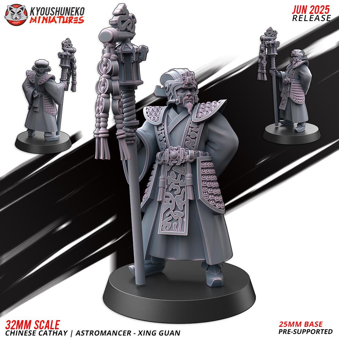 Ancient Chinese Cathay Astromancer Xing Guan (1 model) Various Scales Historical Wargaming (US tariffs are pre-paid by us)