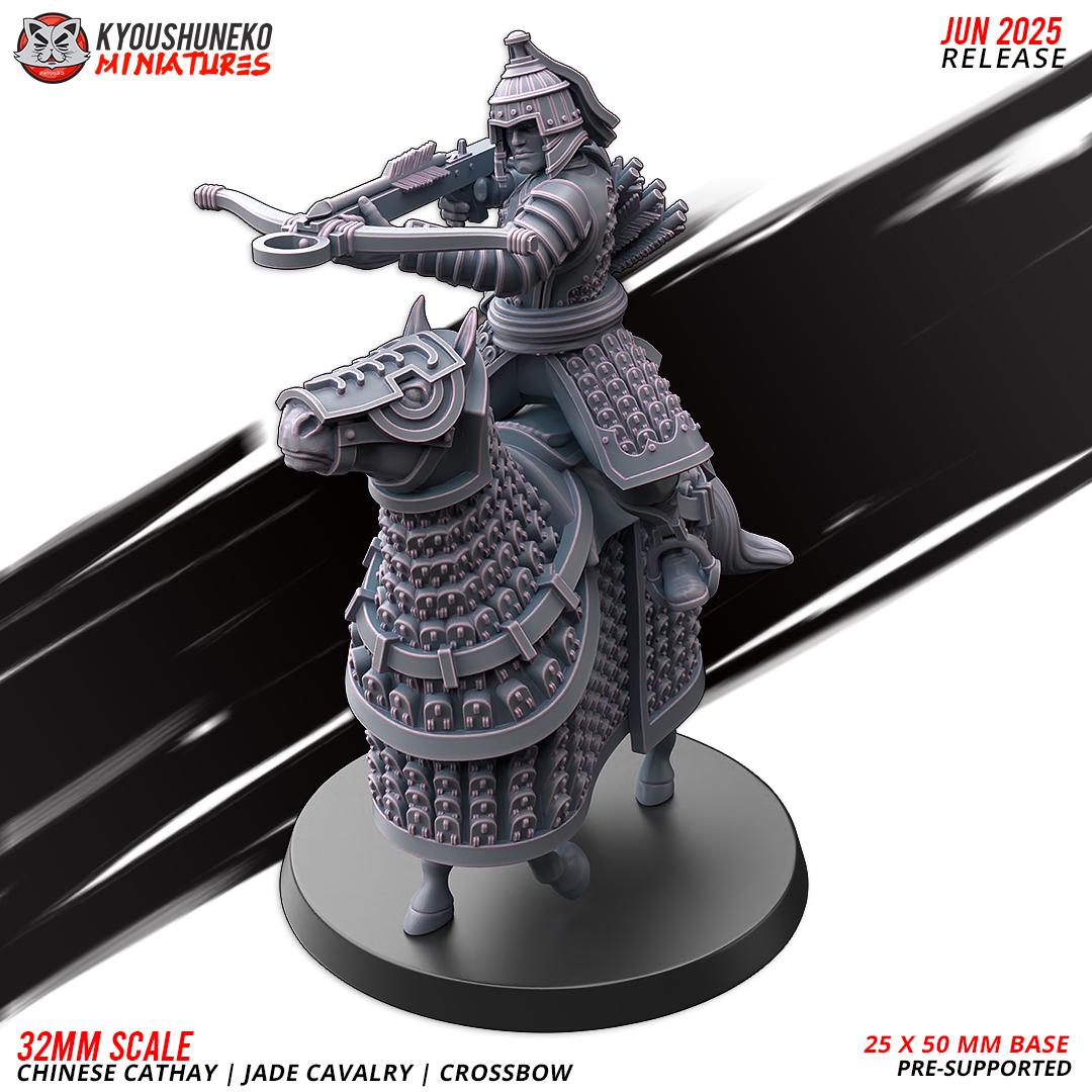 Ancient Chinese Cathay Jade Warriors Crossbowmen Cavalry (10 models) Various Scales Historical Wargaming (US tariffs are pre-paid by us)