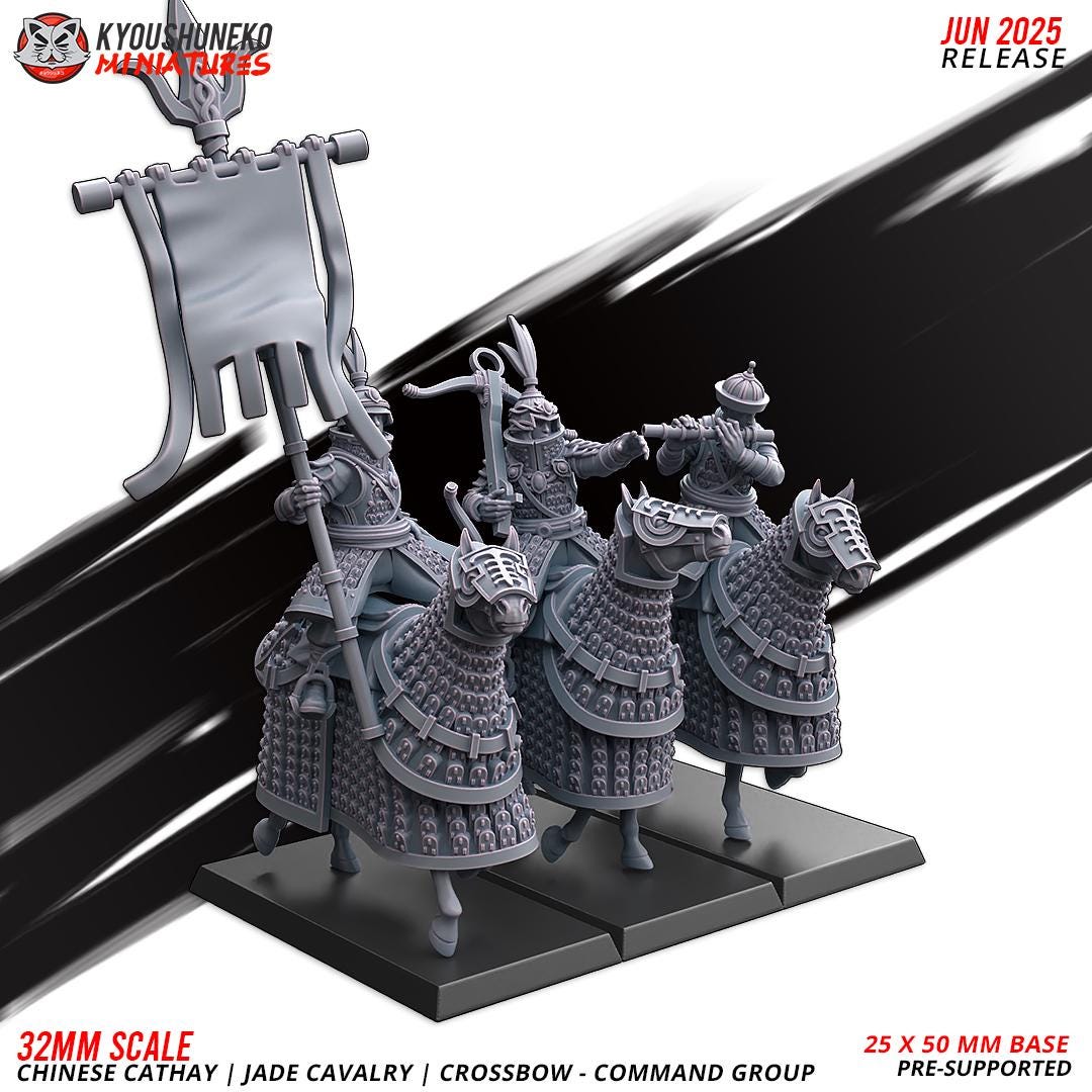 Ancient Chinese Cathay Jade Warriors Crossbowmen Cavalry (10 models) Various Scales Historical Wargaming (US tariffs are pre-paid by us)