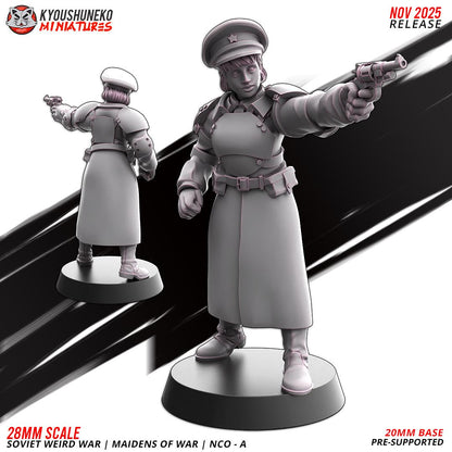 Weird War Soviet War Maidens NCO Set (2 models) Various Scales Sf Wargaming (US tariffs are pre-paid by us)