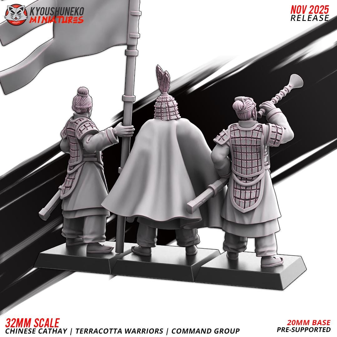 Ancient Chinese Cathay Terracotta Warriors Crossbowmen Unit (10 models) Various Scales Historical Wargaming (US tariffs are pre-paid by us)