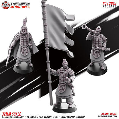Ancient Chinese Cathay Terracotta Warriors Polearm Unit (10 models) Various Scales Historical Wargaming (US tariffs are pre-paid by us)