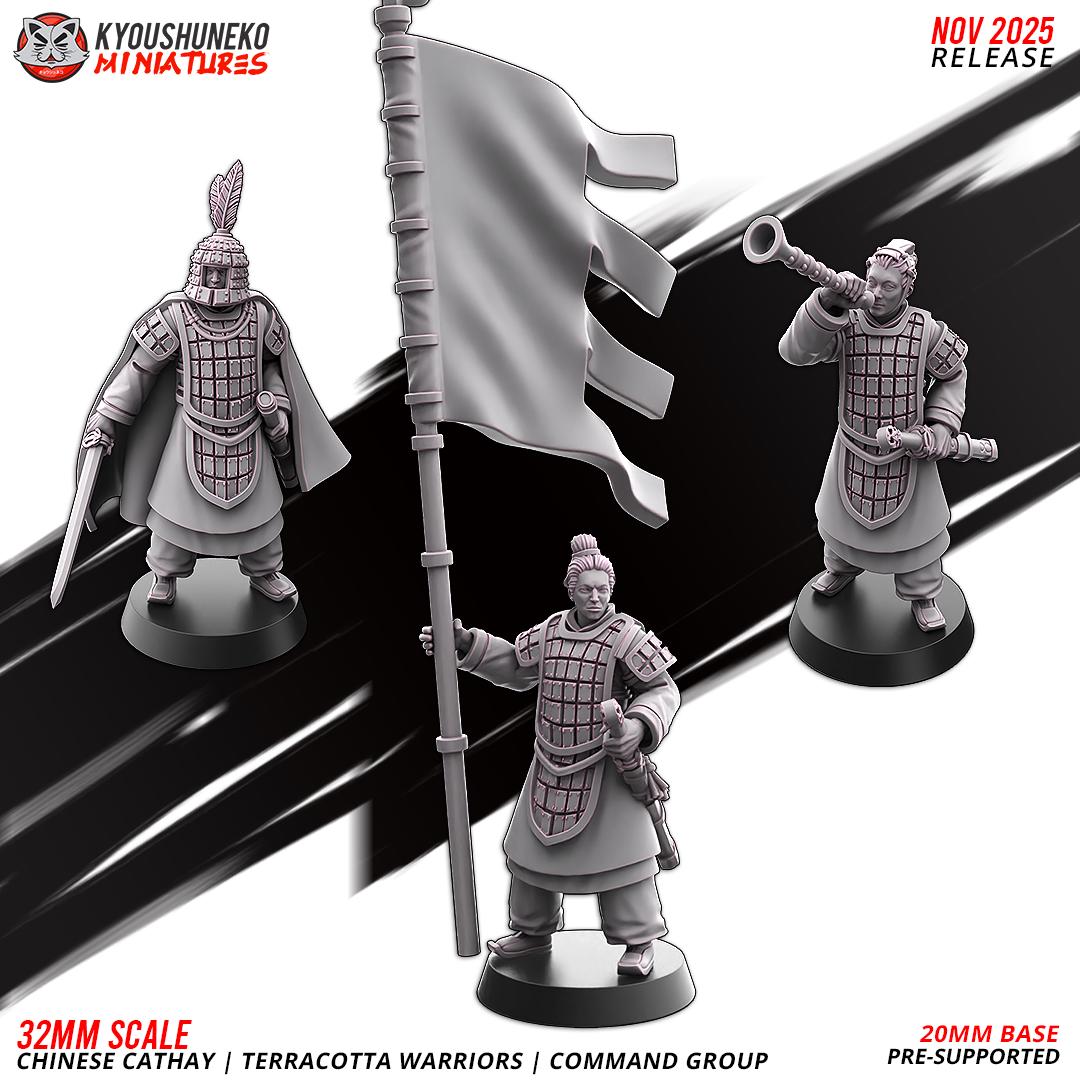 Ancient Chinese Cathay Terracotta Warriors Crossbowmen Unit (10 models) Various Scales Historical Wargaming (US tariffs are pre-paid by us)