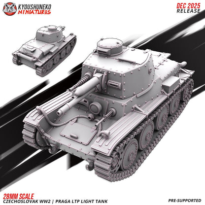 WWII Czechoslovak Praga LTP Light Tank Various Scales Historical Wargaming (US tariffs are pre-paid by us)