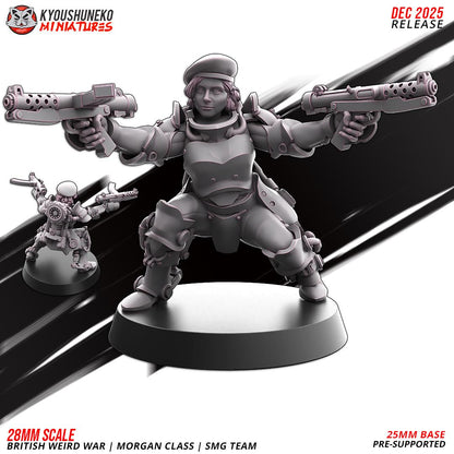 Weird War Commonwealth Morgan Class SMG Squad (10 models) Various Scales SF Wargaming (US tariffs are pre-paid by us)