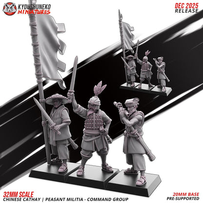 Ancient Chinese Cathay Peasant Militia Archers Unit (10 models) Various Scales Historical Wargaming (US tariffs are pre-paid by us)