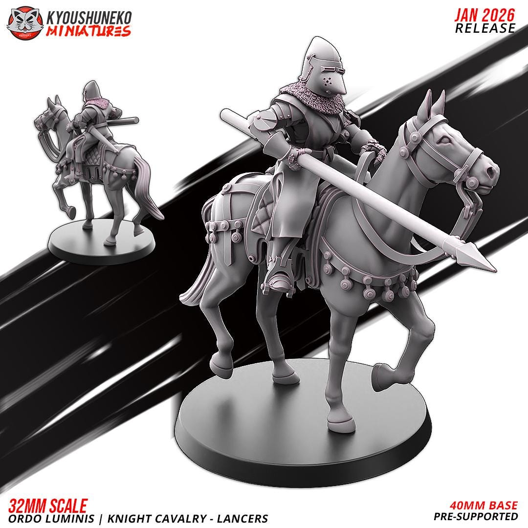 Ancient Chinese Cathay Ordo Luminis Knights Lancers (10 models) Crew Various Scales Historical Wargaming (US tariffs are pre-paid by us)