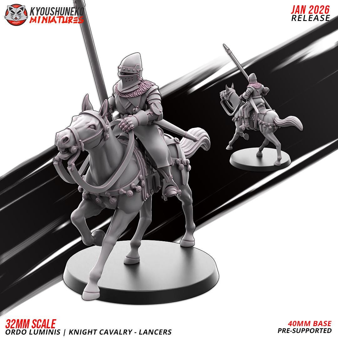 Ancient Chinese Cathay Ordo Luminis Knights Lancers (10 models) Crew Various Scales Historical Wargaming (US tariffs are pre-paid by us)