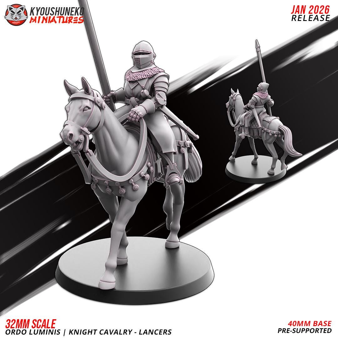 Ancient Chinese Cathay Ordo Luminis Knights Lancers (10 models) Crew Various Scales Historical Wargaming (US tariffs are pre-paid by us)