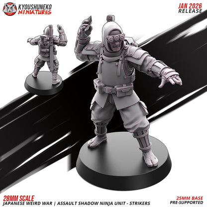 Weird War Japanese Assault Shadow Ninja Mele Unit (10 models) Various Scales SF Wargaming (US tariffs are pre-paid by us)