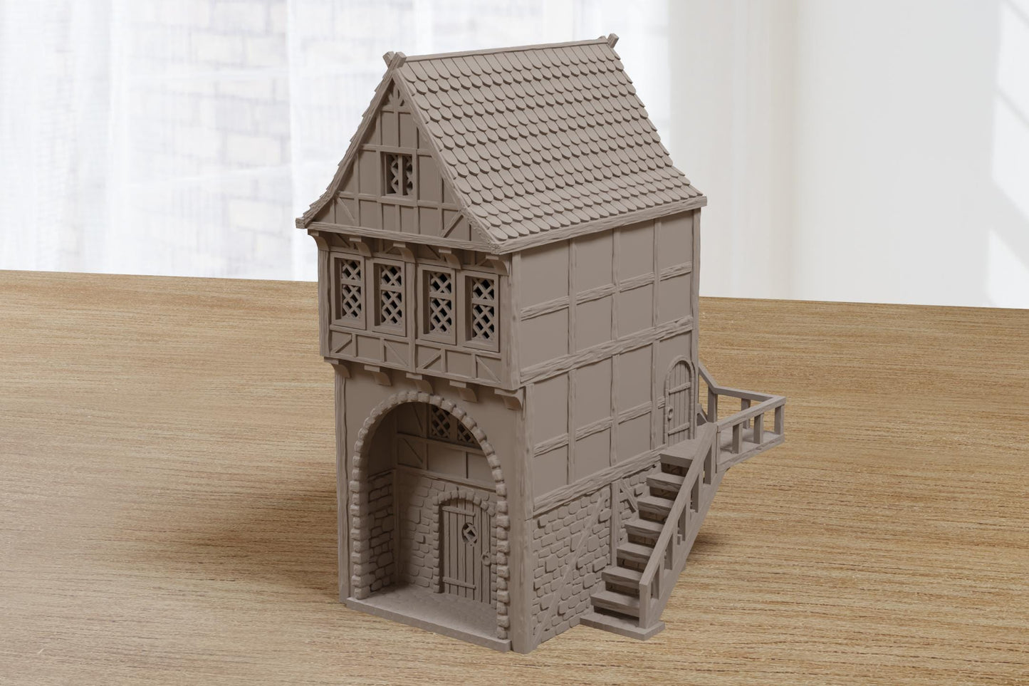 Wargaming Terrain Medieval Night Life District House H2 Various Scales Historical Fantasy (US tariffs are pre-paid by us)
