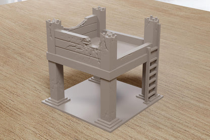 Wargaming Terrain Abandoned Concrete Frame Various Scales Historical Wargaming Modern (US tariffs are pre-paid by us)